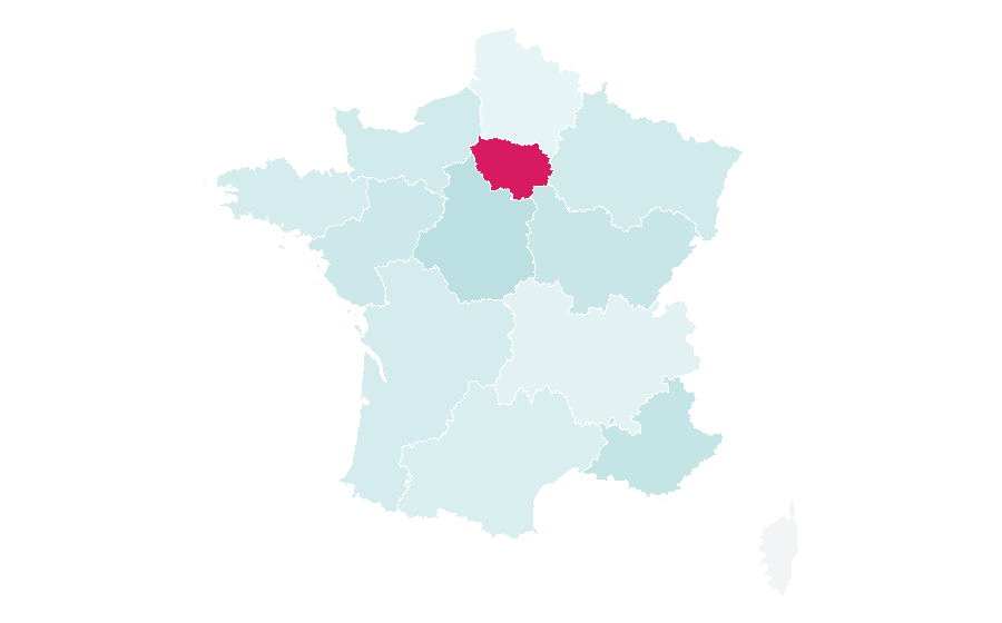 Affinity by region — Nancy Gonzalez, France