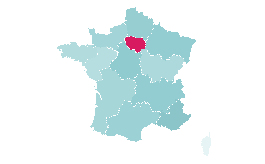 Affinity by region — Raven (comics), France