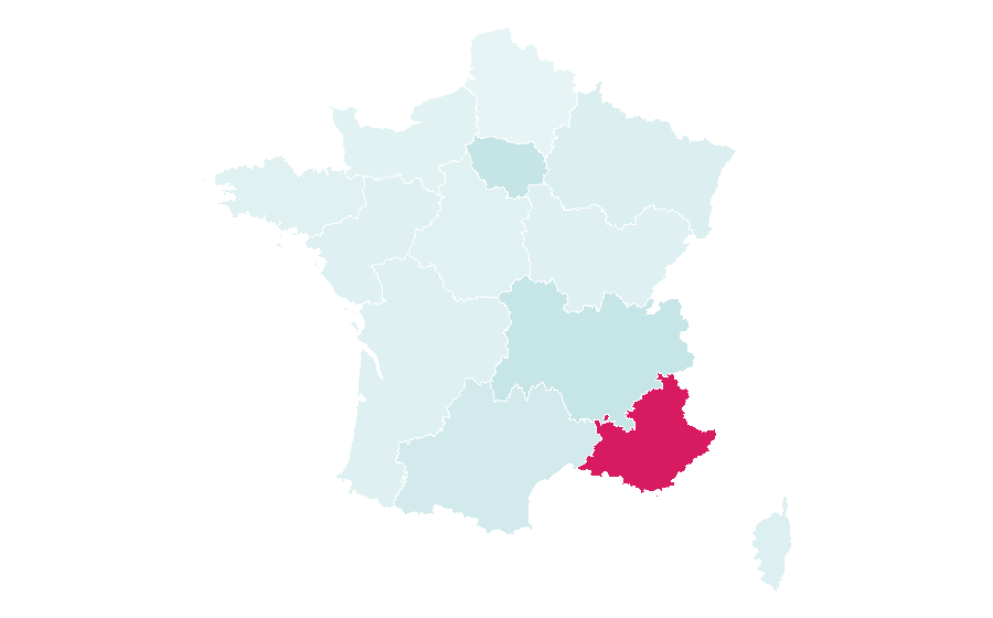 Affinity by region — Search engine marketing, France