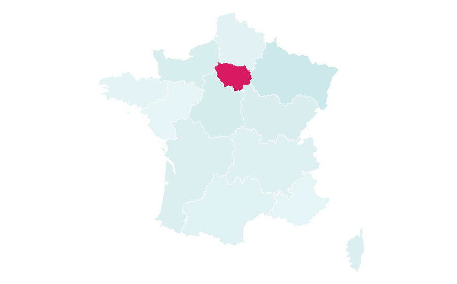 Affinity by region — The Ranch (TV series), France