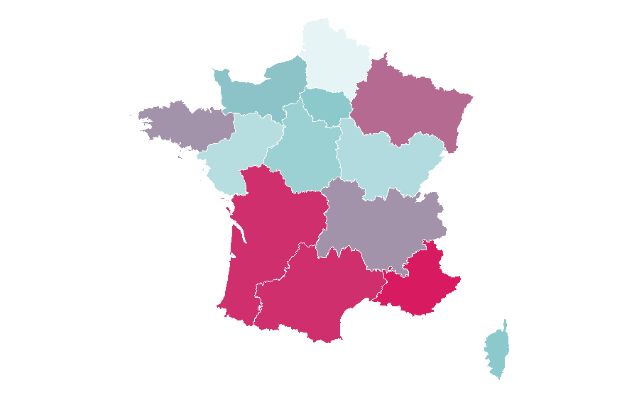 Affinity by region — Tim McGraw, France