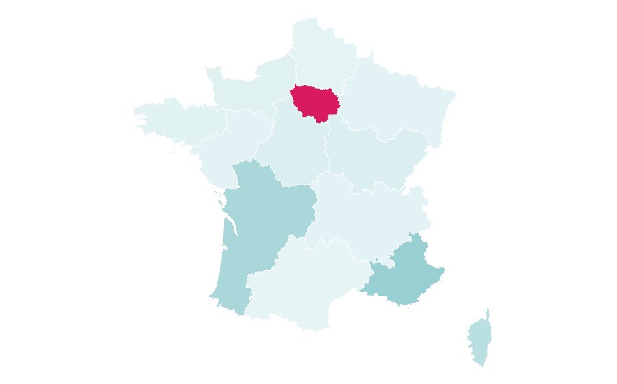 Affinity by region — Vogue Italia, France