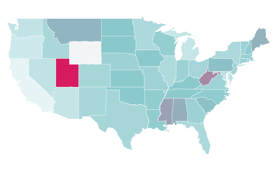 Affinity by region — 1-800 Contacts, United States