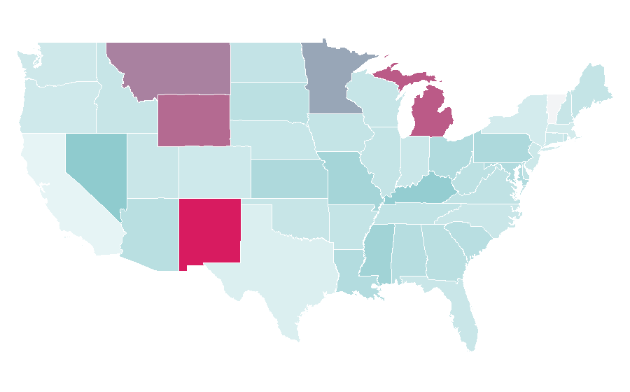 Affinity by region — 100 Percent FED Up, United States