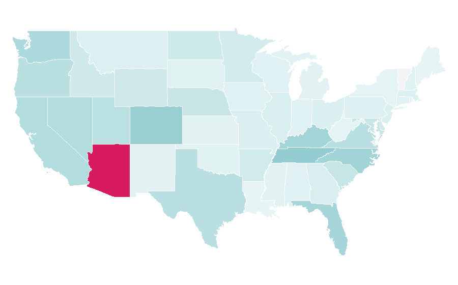 Affinity by region — 101, United States