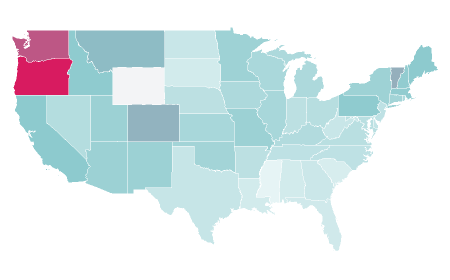 Affinity by region — 12 Monkeys, United States