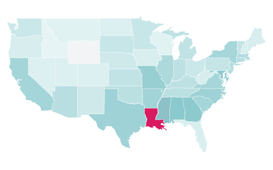 Affinity by region — 12 Years a Slave (film), United States