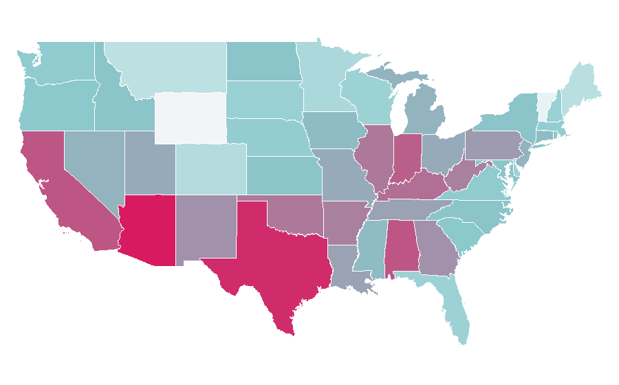 Affinity by region — 13 Reasons Why, United States
