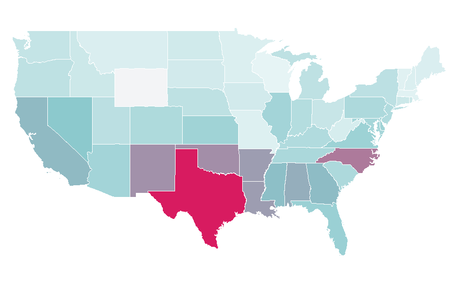 Affinity by region — 1800 Tequila, United States