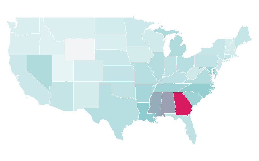 Affinity by region — 2 Chainz, United States
