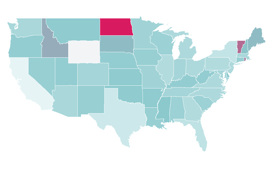 Affinity by region — 2-step garage, United States