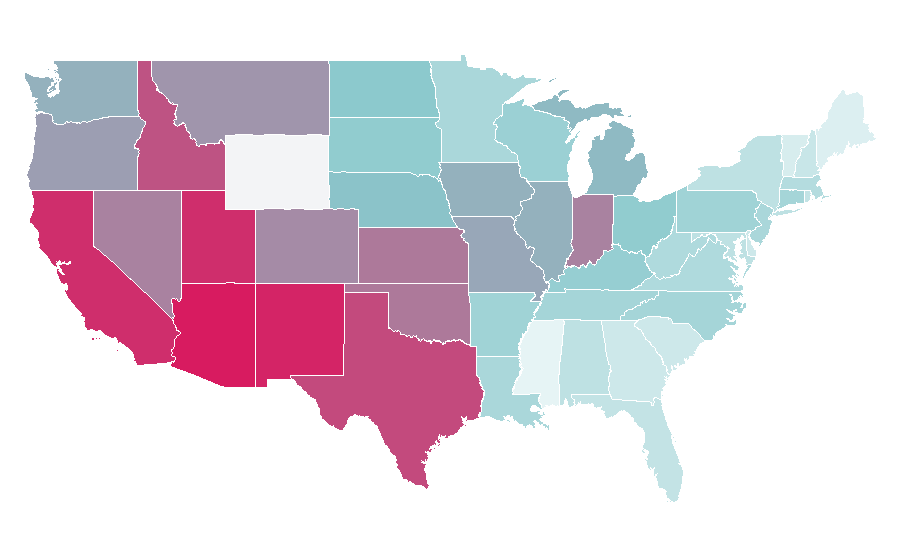 Affinity by region — 21 Jump Street (film), United States