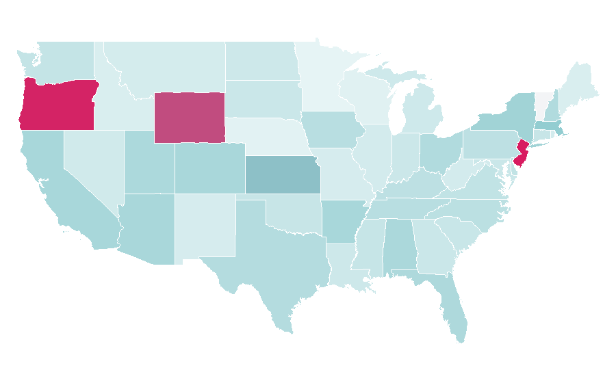 Affinity by region — 24 (TV series), United States