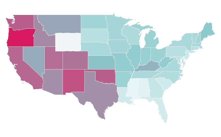 Affinity by region — 28 Days Later, United States