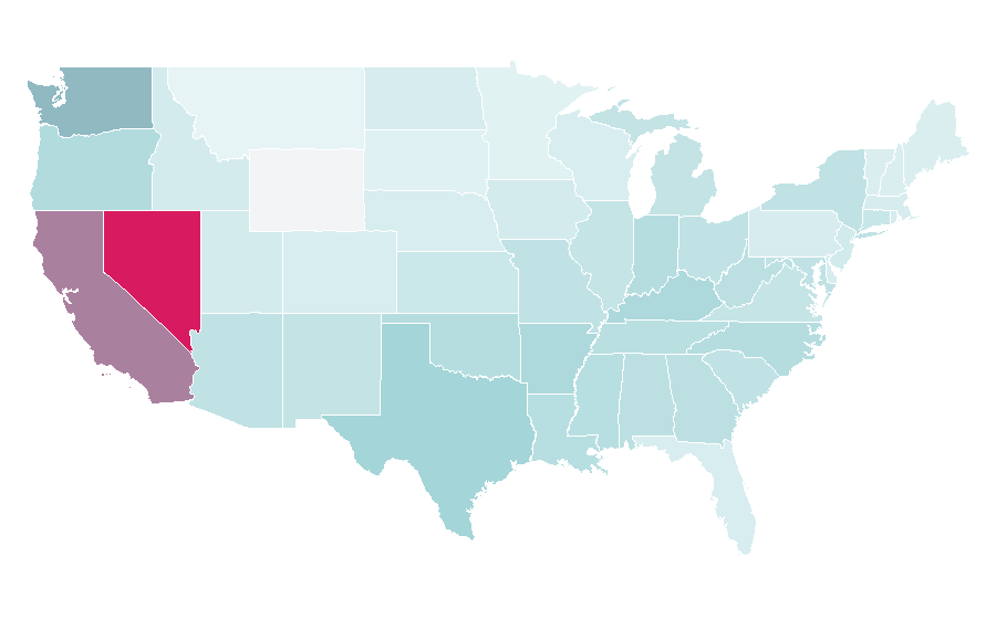 Affinity by region — 2K Games, United States