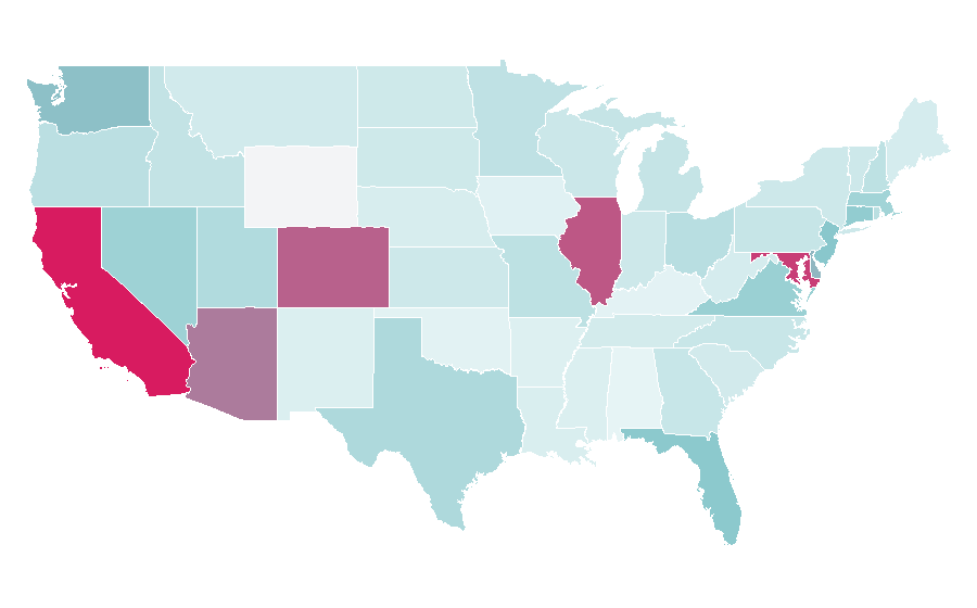 Affinity by region — 3 Day Blinds, United States