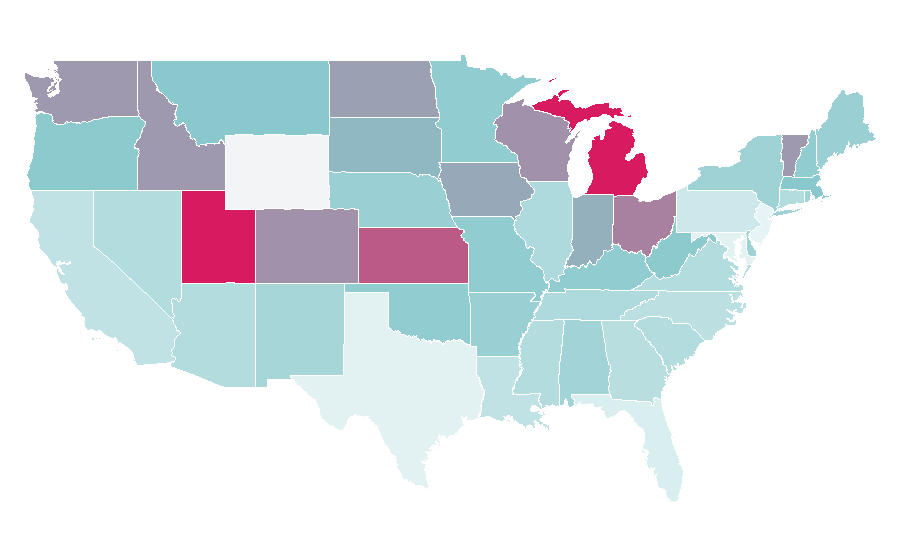 Affinity by region — 3D Printing Industry, United States
