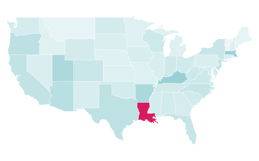 Affinity by region — 4+, United States