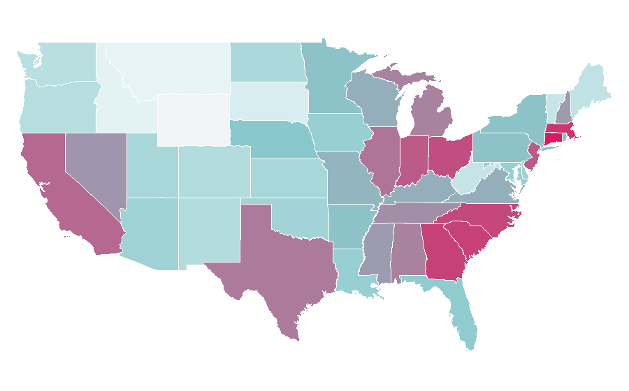 Affinity by region — 401(k), United States
