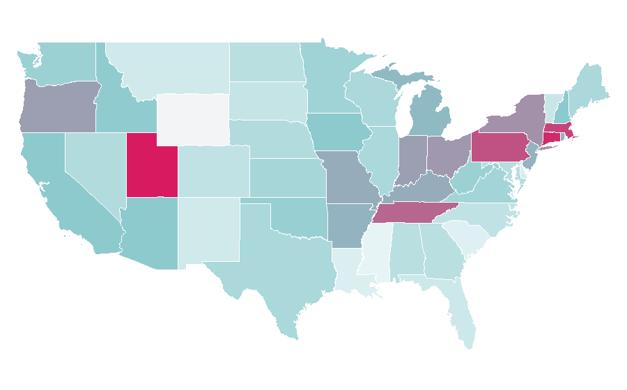 Affinity by region — 5 Seconds of Summer, United States