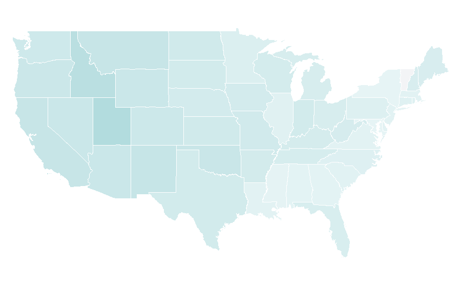 Affinity by region — 50 First Dates, United States