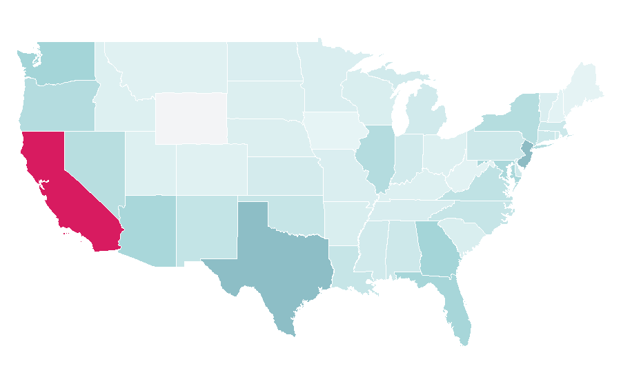 Affinity by region — 5K run, United States