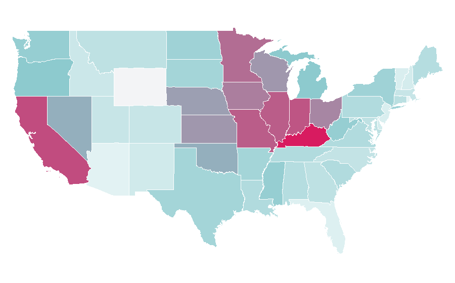 Affinity by region — 7 Up, United States
