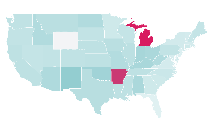 Affinity by region — 8 Mile, United States
