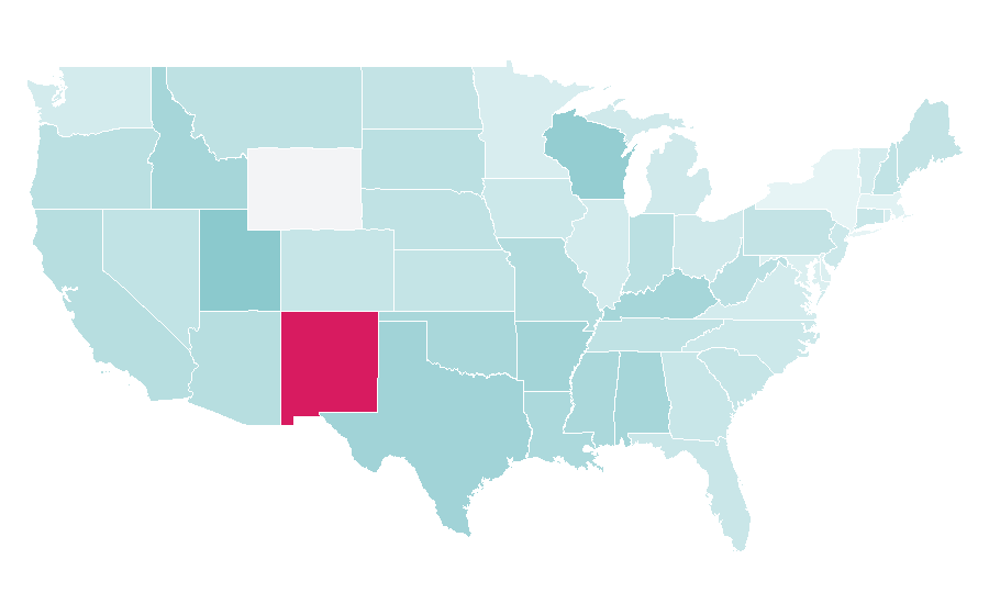 Affinity by region — 80s, United States