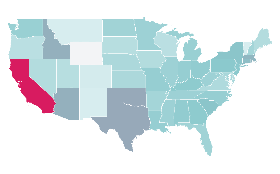 Affinity by region — 90210 (TV series), United States