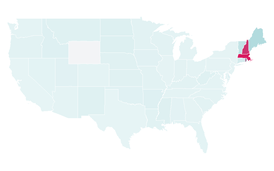 Affinity by region — 98.5 The Sports Hub, United States