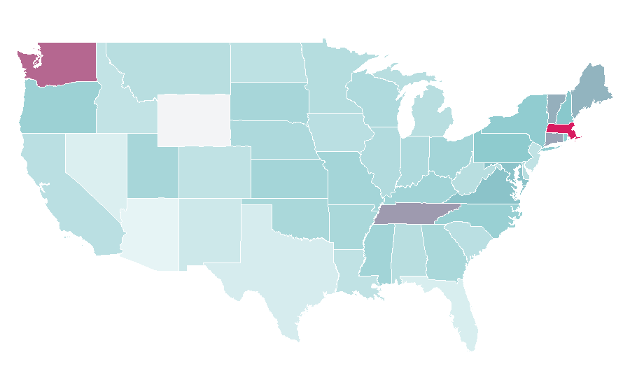 Affinity by region — A cappella, United States
