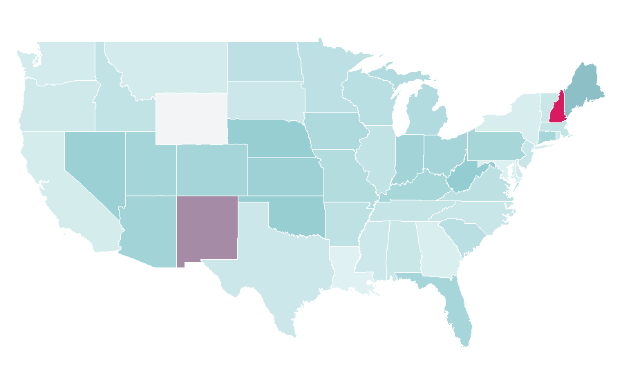 Affinity by region — A Day to Remember, United States