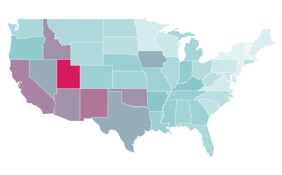 Affinity by region — A Goofy Movie, United States