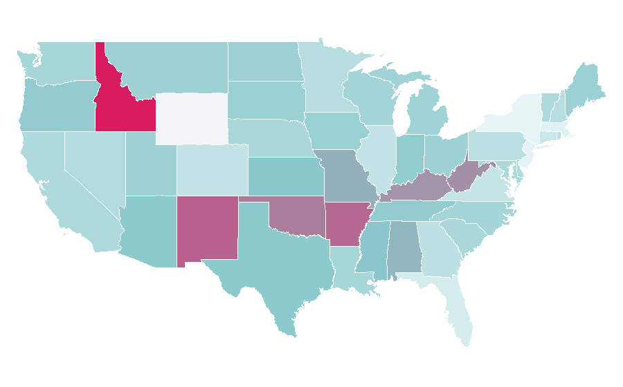 Affinity by region — A Home of Our Own, United States