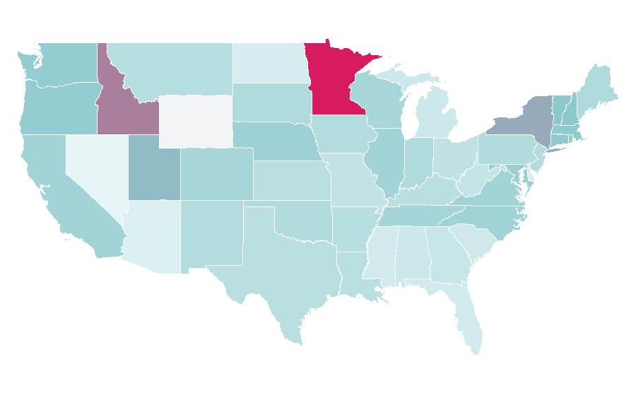 Affinity by region — A Midsummer Night's Dream, United States