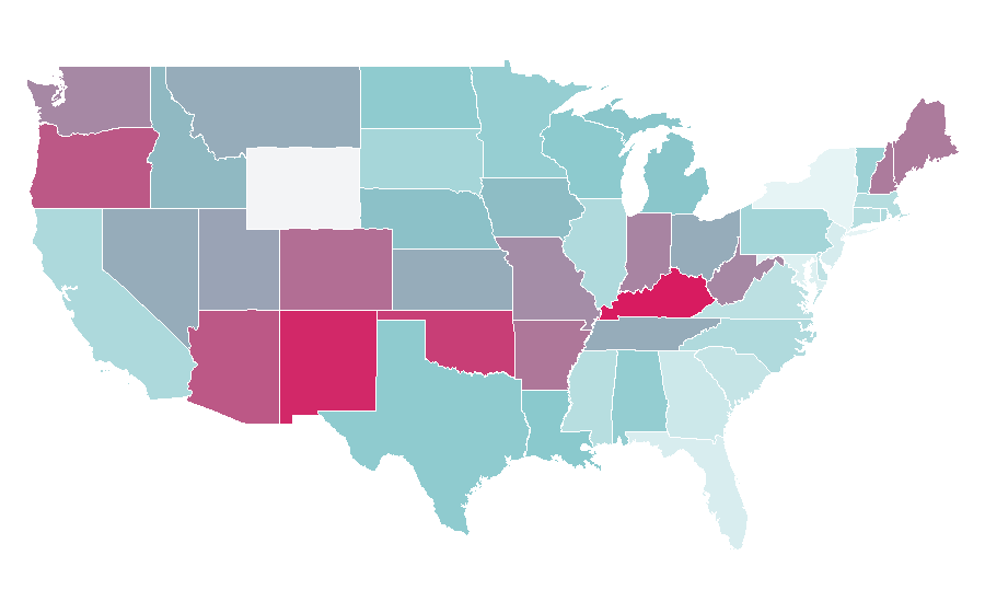 Affinity by region — A Perfect Circle, United States
