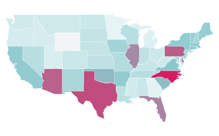 Affinity by region — AAdvantage, United States