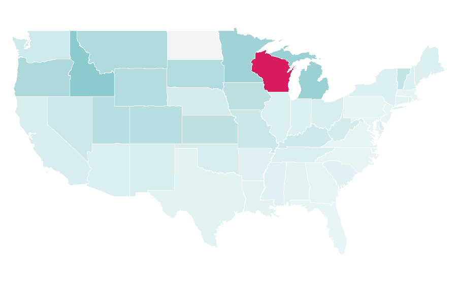 Affinity by region — A&W Restaurants, United States