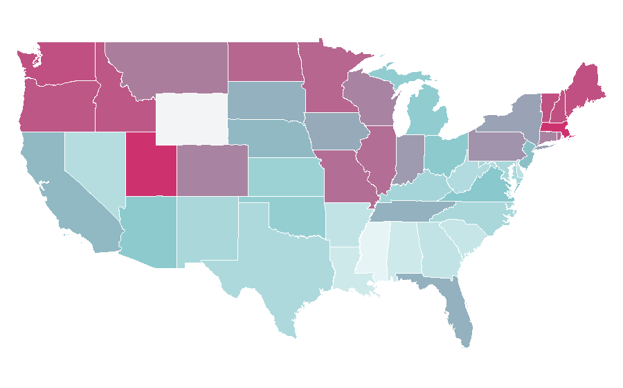 Affinity by region — ABBA, United States