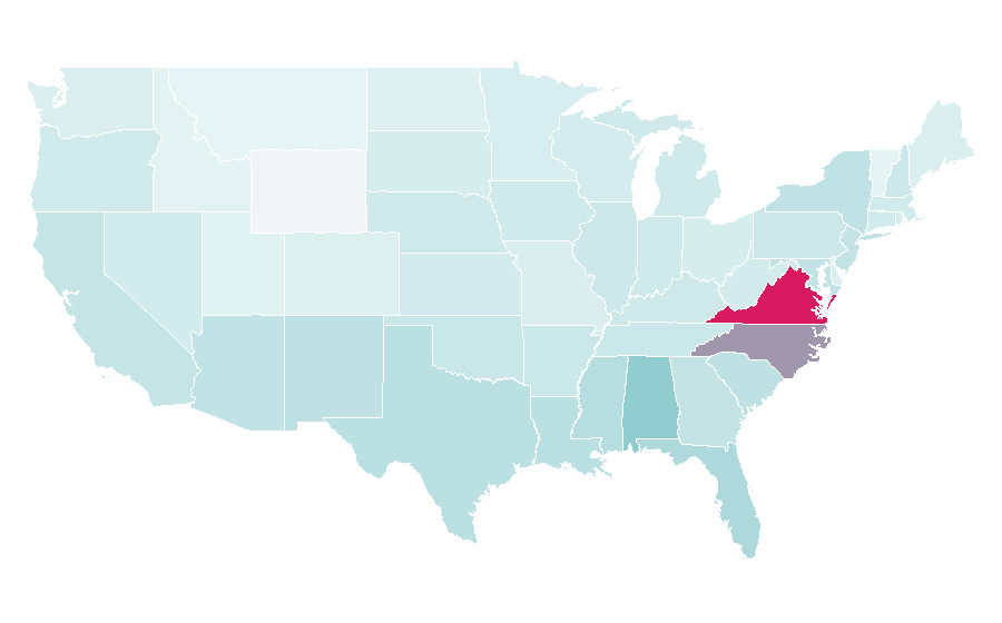 Affinity by region — ABC, United States