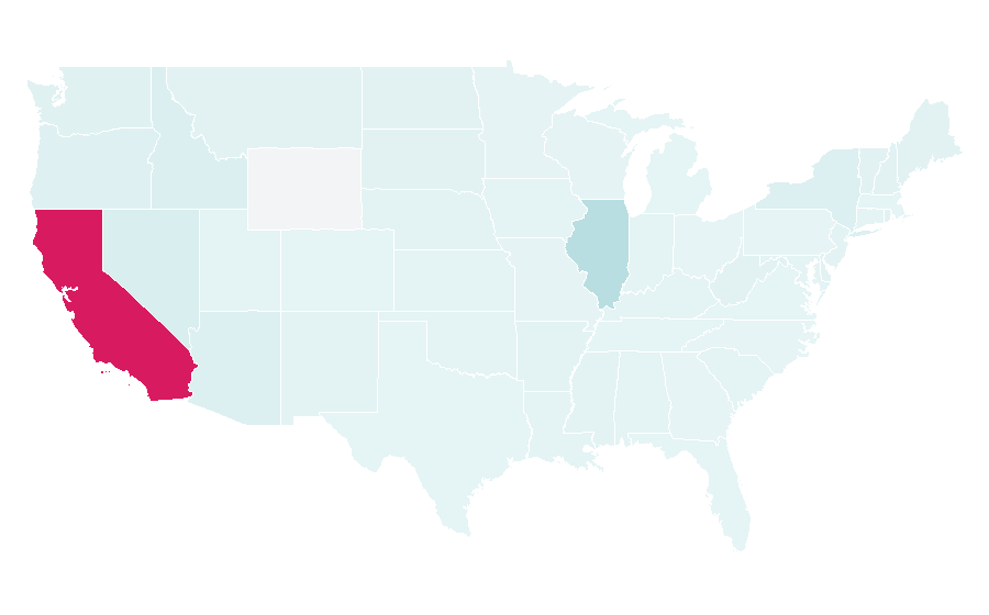 Affinity by region — abc7, United States