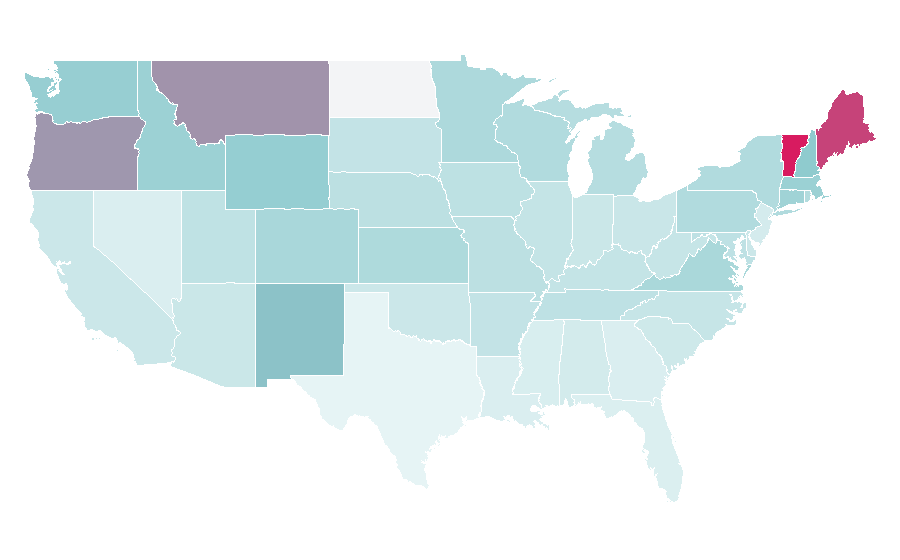 Affinity by region — AbeBooks, United States
