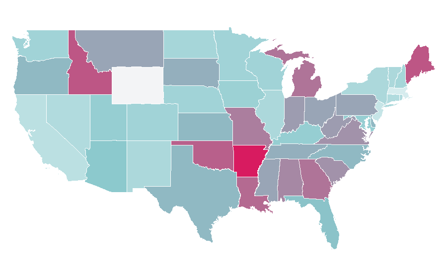 Affinity by region — Absolutely, United States