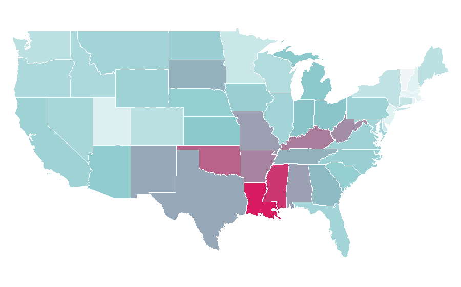 Affinity by region — Accept (band), United States