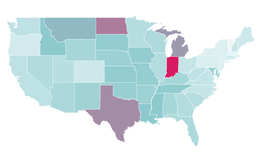 Affinity by region — ACDelco, United States