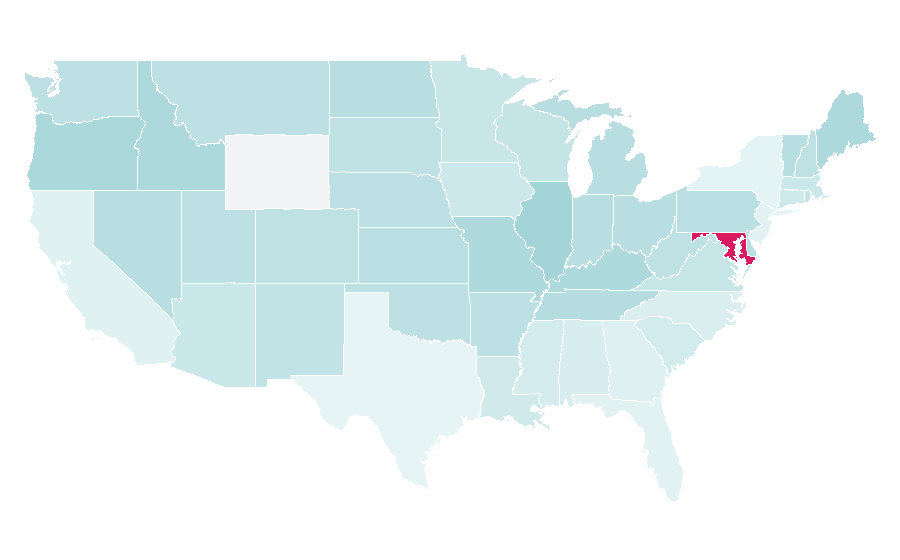 Affinity by region — Ace of Cakes, United States