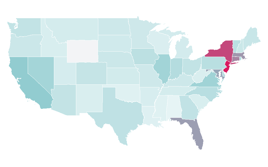 Affinity by region — ACF Fiorentina, United States