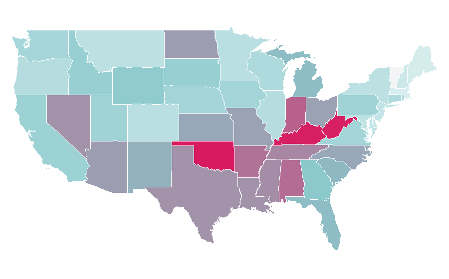 Affinity by region — Activision, United States