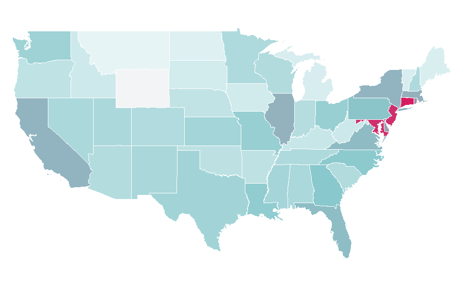 Affinity by region — Acura TLX, United States